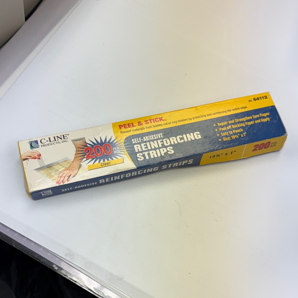 Self-Adhesive Reinforcing Strips - White